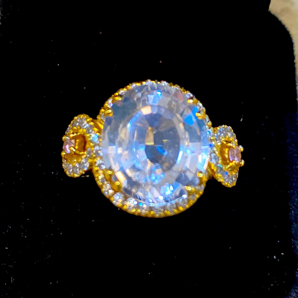 Natural Kunzite Gemstone Ring